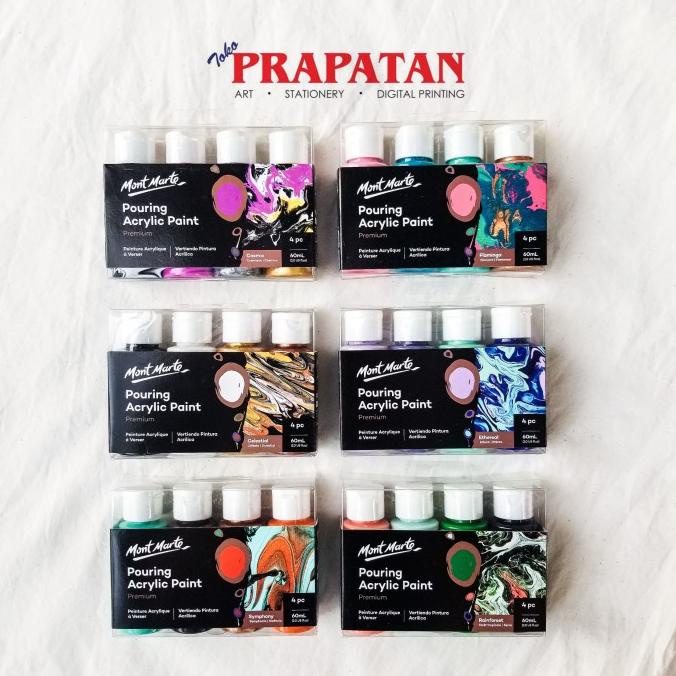 

MONT MARTE POURING ACRYLIC PAINT SET 4 PCS 60ML - SYMPHONY