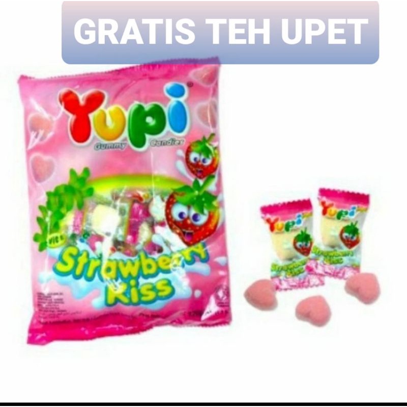 

CANDY YUPi STRAWBERRY KISS 45 GR GRATIS TEH /TERASI/ CANDY