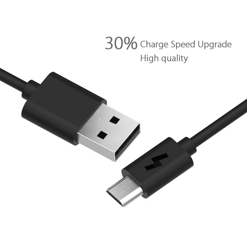 Kabel Data Charger Casan XiaoMi Fast Charging Micro USB Ada Logo Petir Xiao Mi Quick
