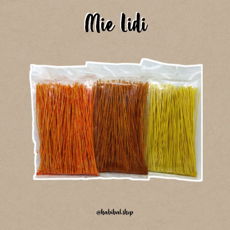 

Mie Lidi (Balado, Pedas, dan Asin)