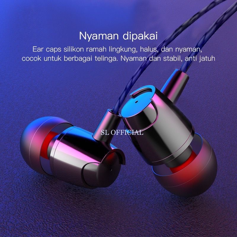 Headset PUREBASS Hi-Res Audio 3.5mm For All Android - JB-01