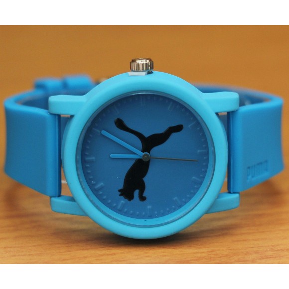 Jam Tangan Puma Wanita | Puma Sporty Rubber Color Blue Unisex B_SWH