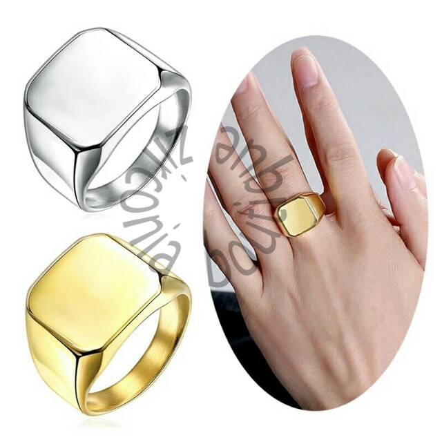 

Cincin Pria Model Stempel Meja Polos