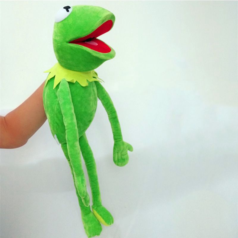 60cm Big Full Body Boneka Kermit the Frog Hand Puppet Soft Plush Toy Kids Gift Mainan