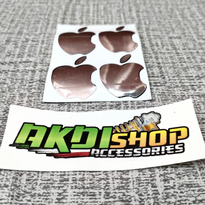 Sticker cutting apple stiker aple stiker logo apple iphone/ipone stiker hp HARGA SATU STIKER