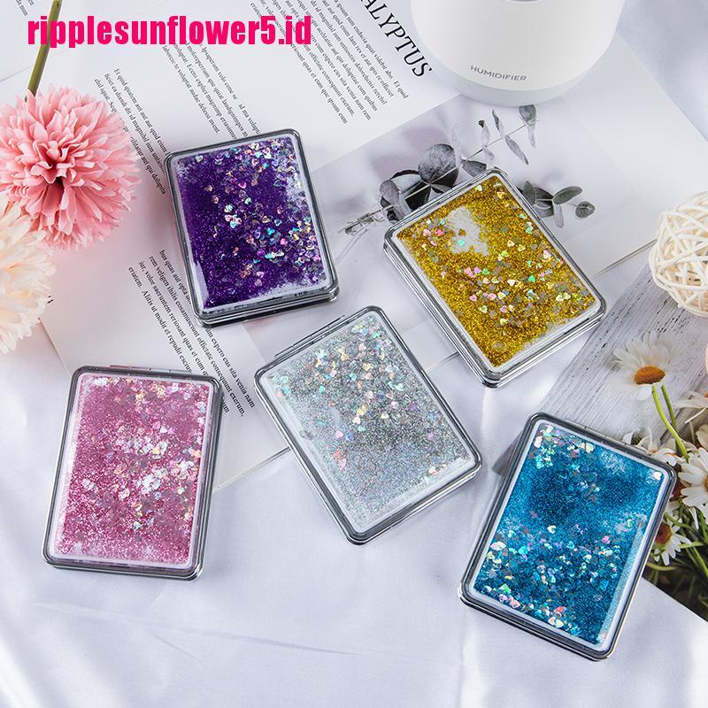 # Kaos T-Shirt Wanita Lengan Pendek Motif Print #Cermin Saku Mini Kreatif Mengalir Pasir