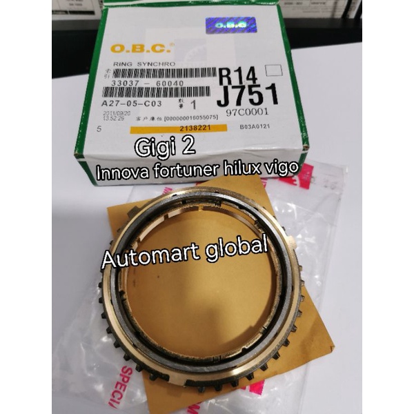 ring syncronis gigi kuningan gigi 2 innova fortuner hilux vigo 33037-60040