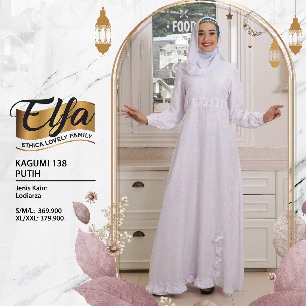 Gamis Kagumi 138 Putih by Ethica