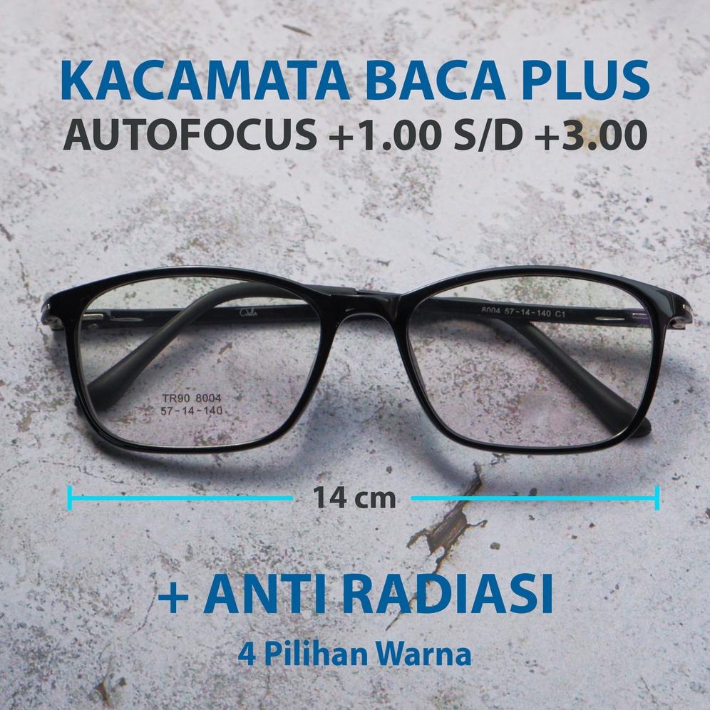 Kacamata Plus Baca Autofocus Auto Menyesuaikan + Anti Radiasi  KMB8022/kacamata photocromic/kacamata