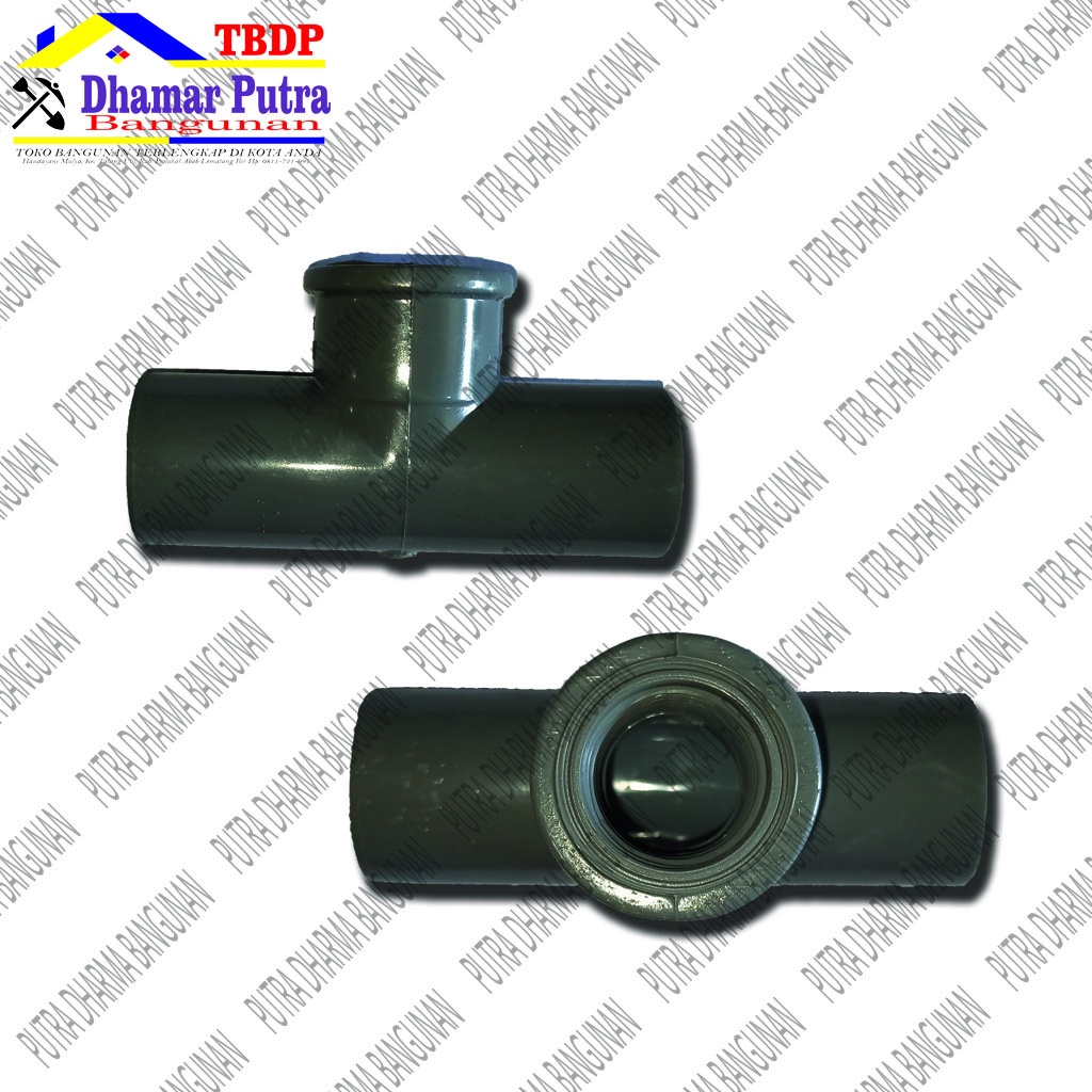 Tee Drat Dalam PVC POWER 1/2"