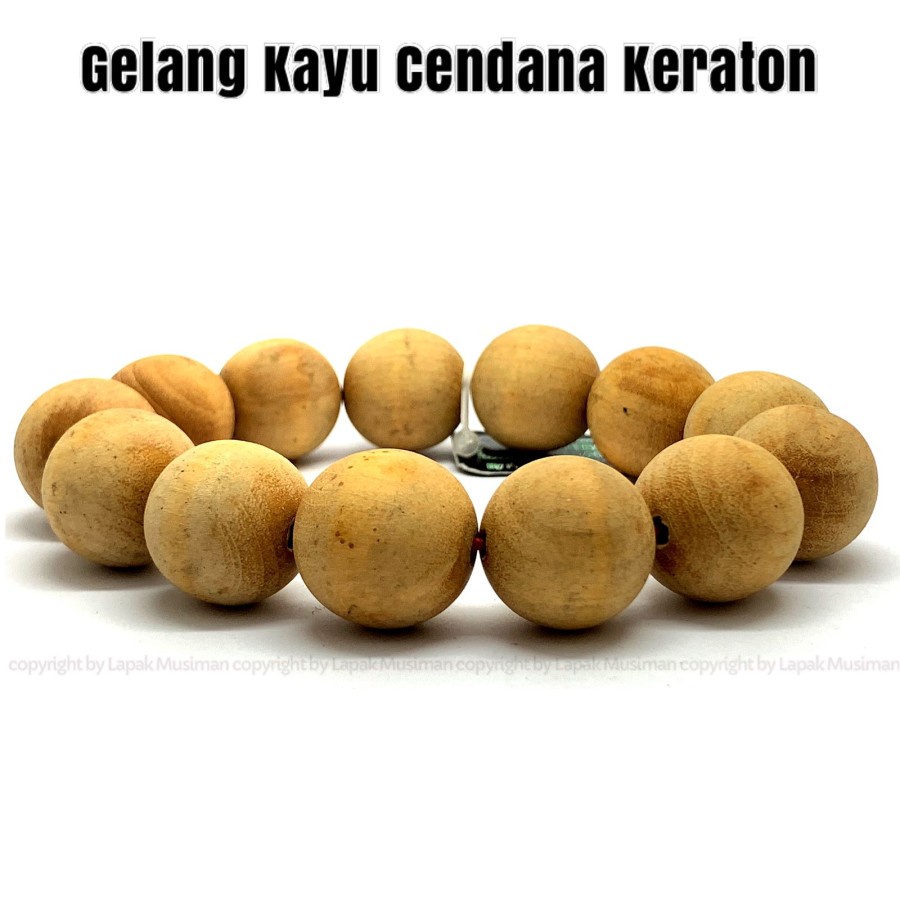 [Bayar di Tempat] Gelang Kayu Cendana Putih Asli Wangi Original