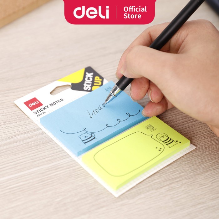 

kertas- deli ea55502 sticky notes set 50sheets/pad / memo tempel 50 sheets -kertas.