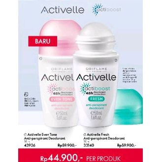 Activelle Fairness Deodorant Roll-On/ Extreme/Fresh/Comfort/Invisible