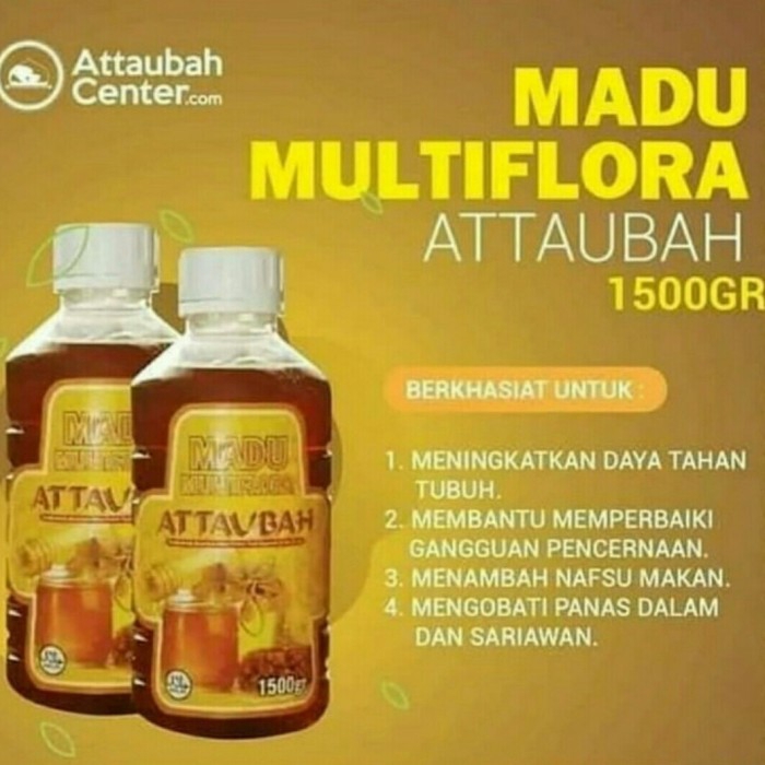 

Madu Multiflora Attaubah 1500gr