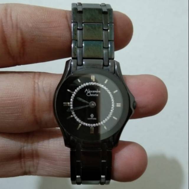 Jam ac Alexandre Christie keramik shappire bekas jam second preloved branded