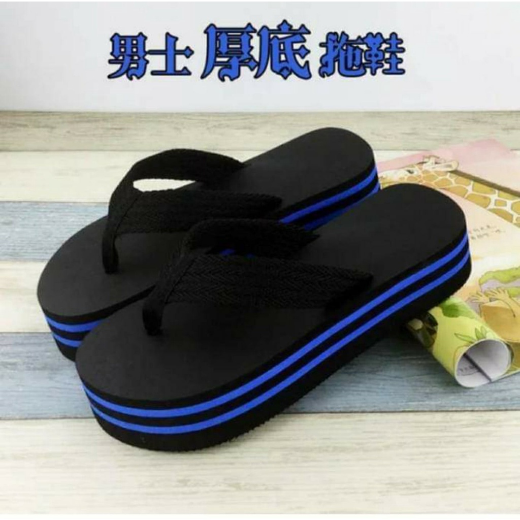 Sandal Wedges Wanita Motif Wafer