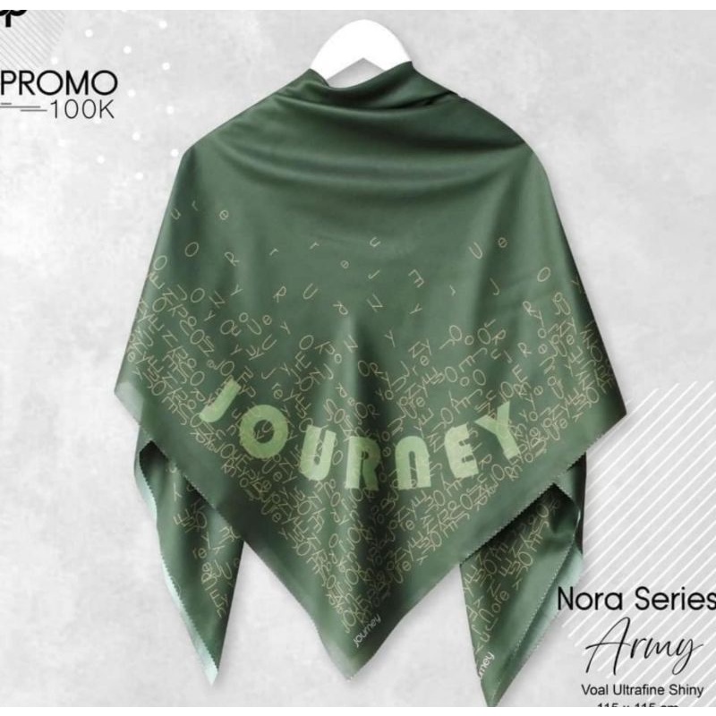 NORA SERIES ARMY BY JOURNEY SCARVES