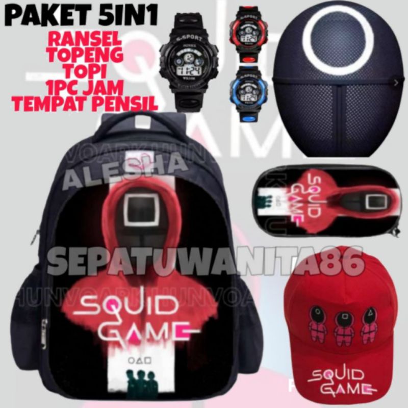 0TERMURAH TAS RANSEL ANAK SQUIDGAME / RANSEL ANAK COWOK / TAS ANAK LAKI LAKI