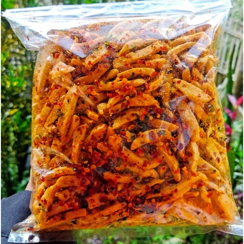 

Basreng pedas viral daun jeruk 700 gram