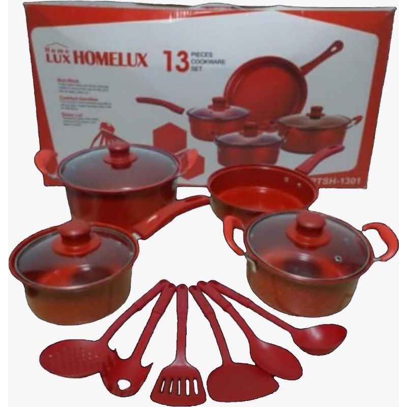 Panci Set Homelux 13 Pcs Cookware Set Marble