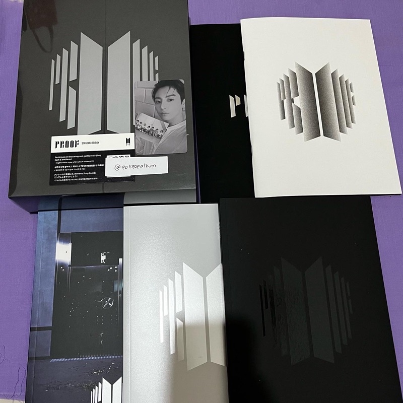 READY STOCK ALBUM BTS PROOF STANDARD EDITION UNSEALD RPC JUNG KOOK (-Photocard Set A(7ea) & - Postca