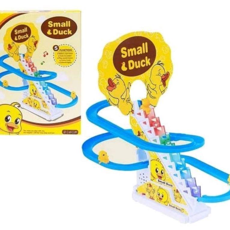 Mainan Anak Track Seluncuran Tangga Small Duck And Pinguin