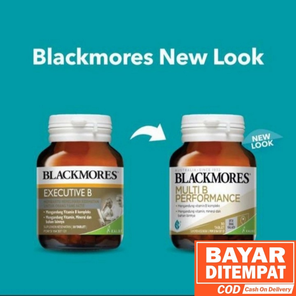 Jual Blackmores Multi B Performance - BPOM Kalbe 30's, 62's - Vitamin B ...