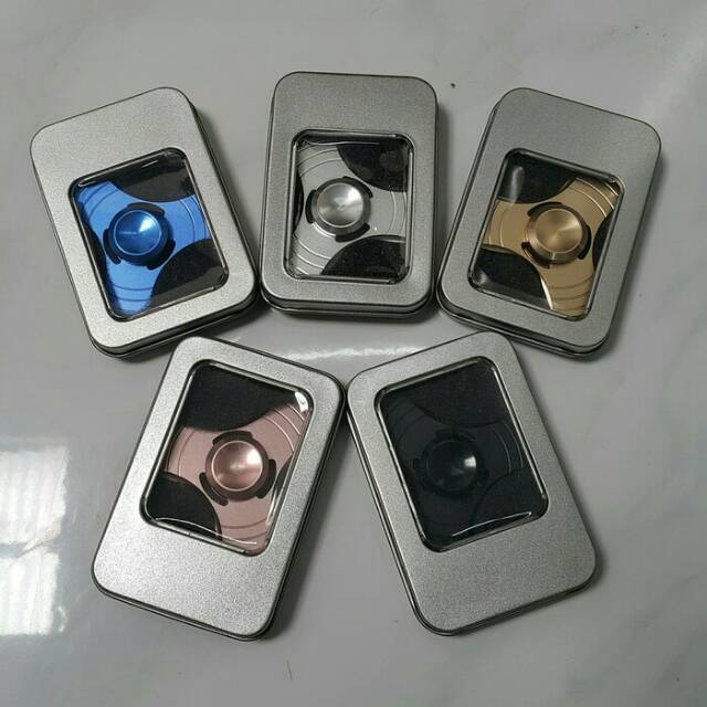 Fidget Spinner Metal Almunium 3 Sisi