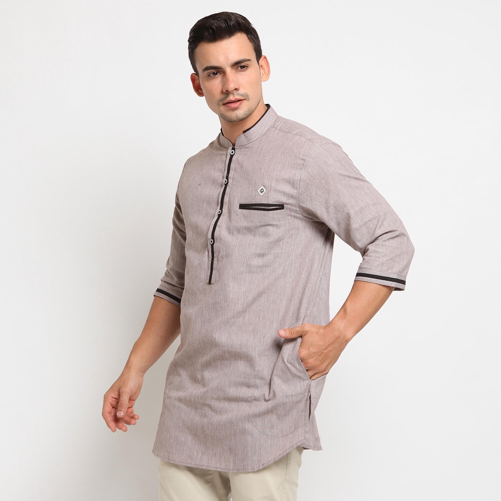 Baju Koko Kurta Pakistan Pria Muslim Lengan 3/4 Model Terbaru Original Kualitas Terbaik Lebaran