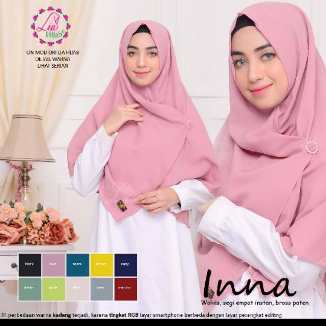 Inna hijab(segi empat instan)