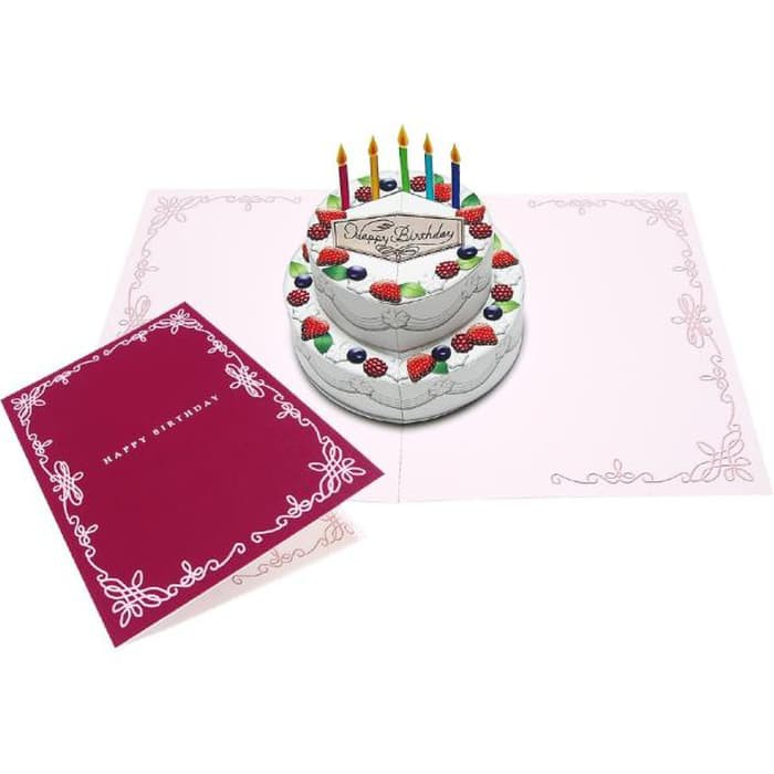 

DIY Papercraft Pop Up Card Kue Tart