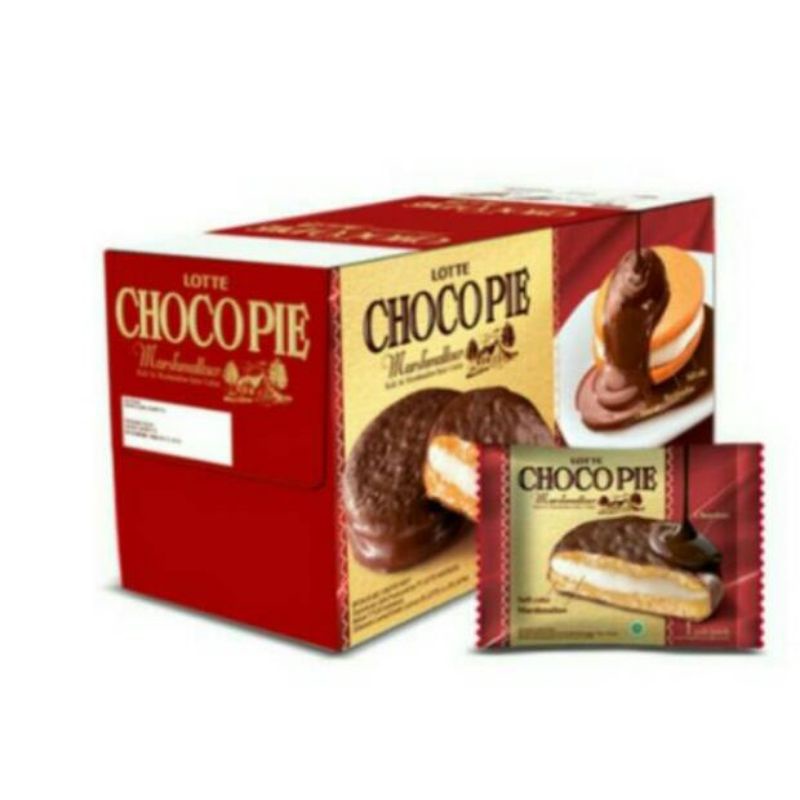 

Lotte Chocopie Marshmallow 28 gram (1 pack isi 12 pcs)