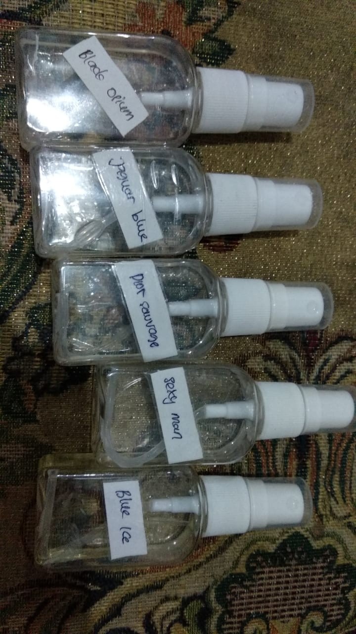 Botol Parfum Penicilin 2ml/botol Tester Lidi/tutup Putih/hitam
