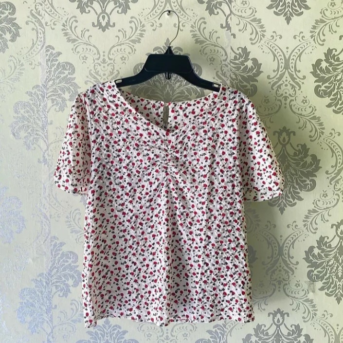 Blouse korea atasan bunga bunga