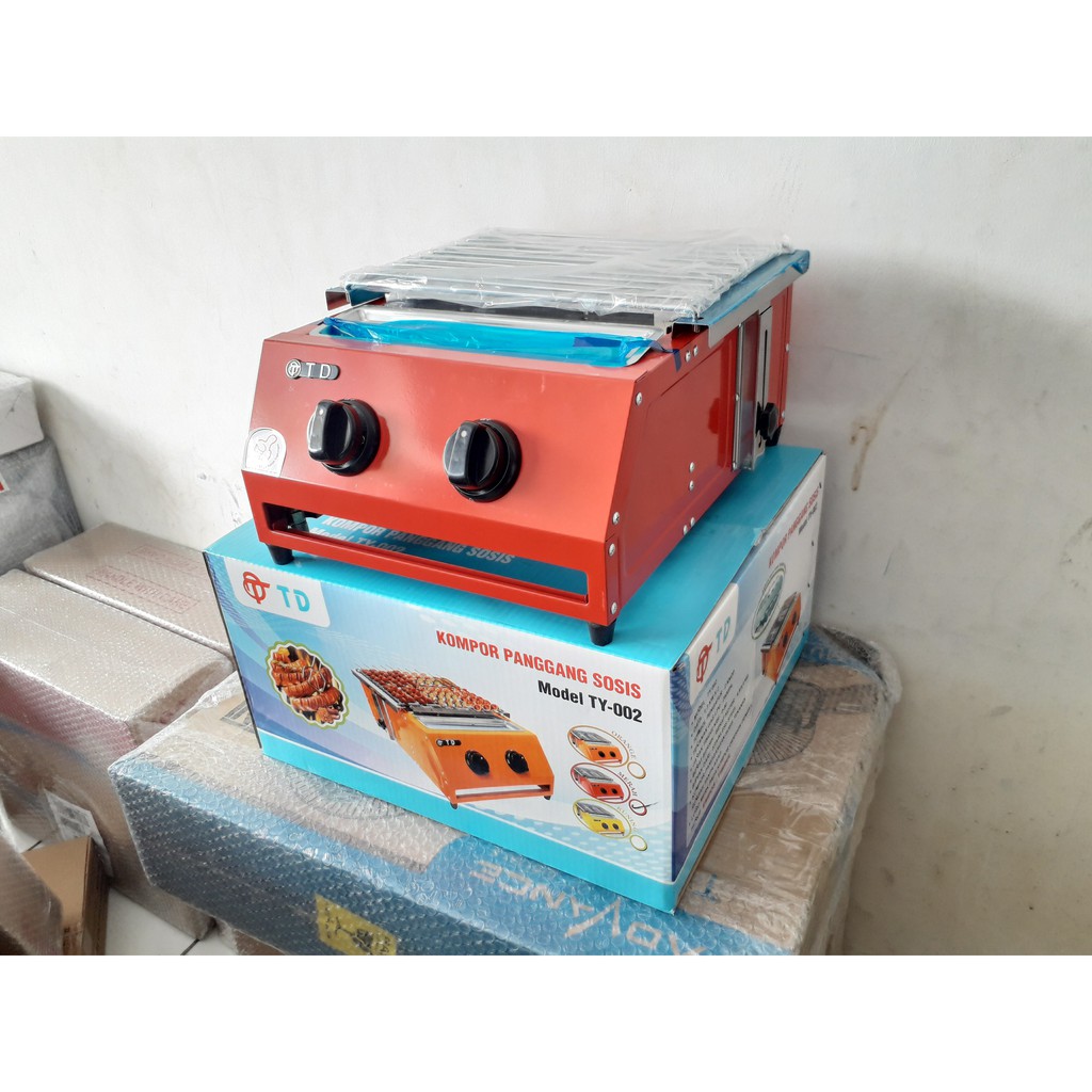 kompor panggangan sosis 2tungku TD
