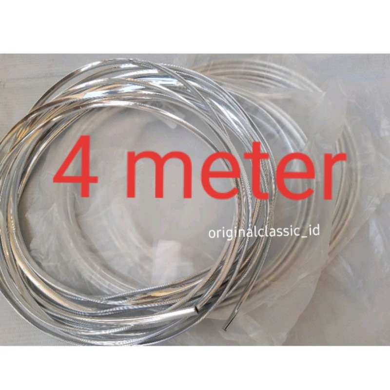 lis body chrome honda c50 c70 c90 4 meter lis body astrea prima grand star