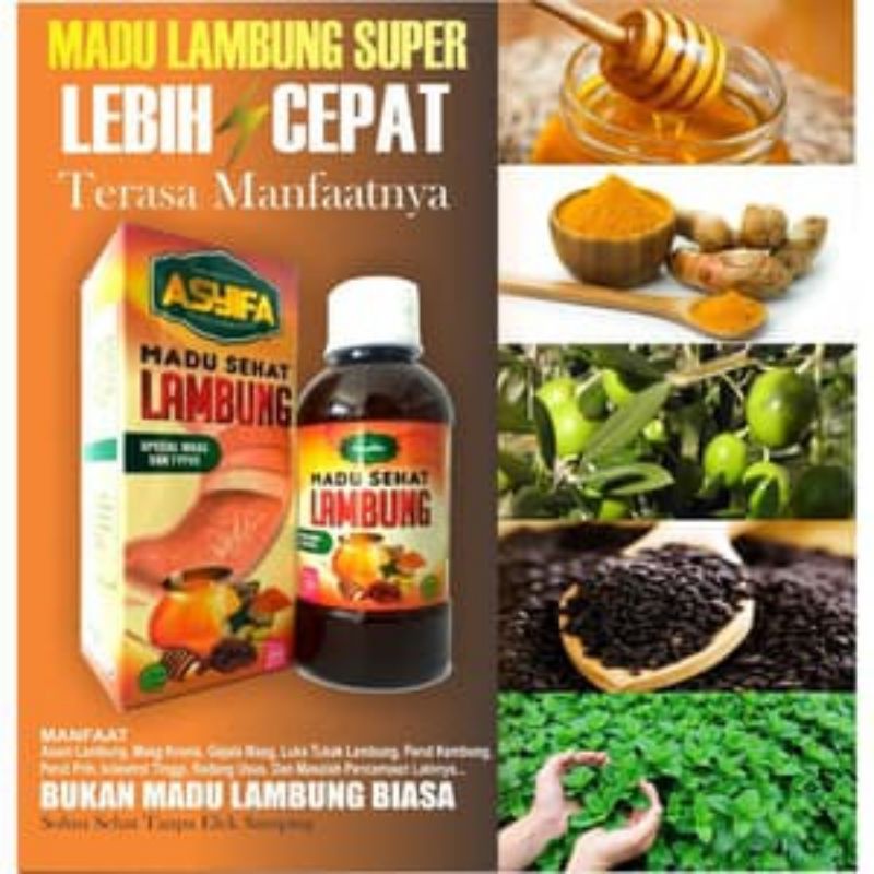 Kembung perut/asam lambung/magh kronis/asyfa/madu lambung/vitamin lambung