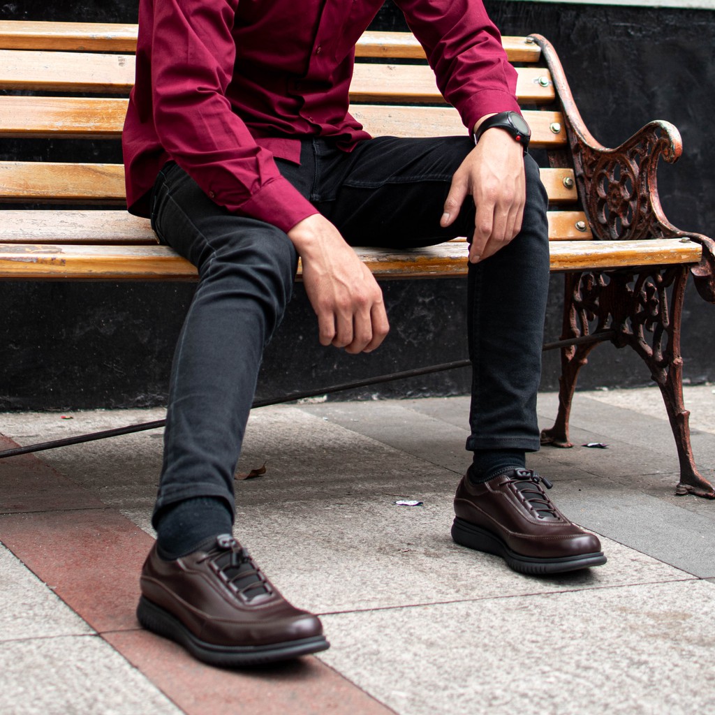 Wave Dark Brown | 39-45 | Sepatu Sneakes Kets Casual Kasual Pria Cowok Men Sneaker Lokal Footwear | FORIND Volve