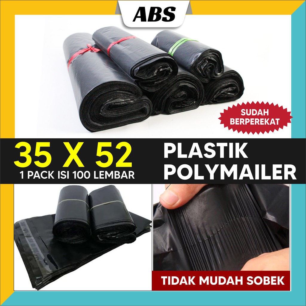 

(ABS) PLASTIK POLYMAILER IMPORT 35 X 52 CM ISI 100 PCS PACKINGAN OLSHOP