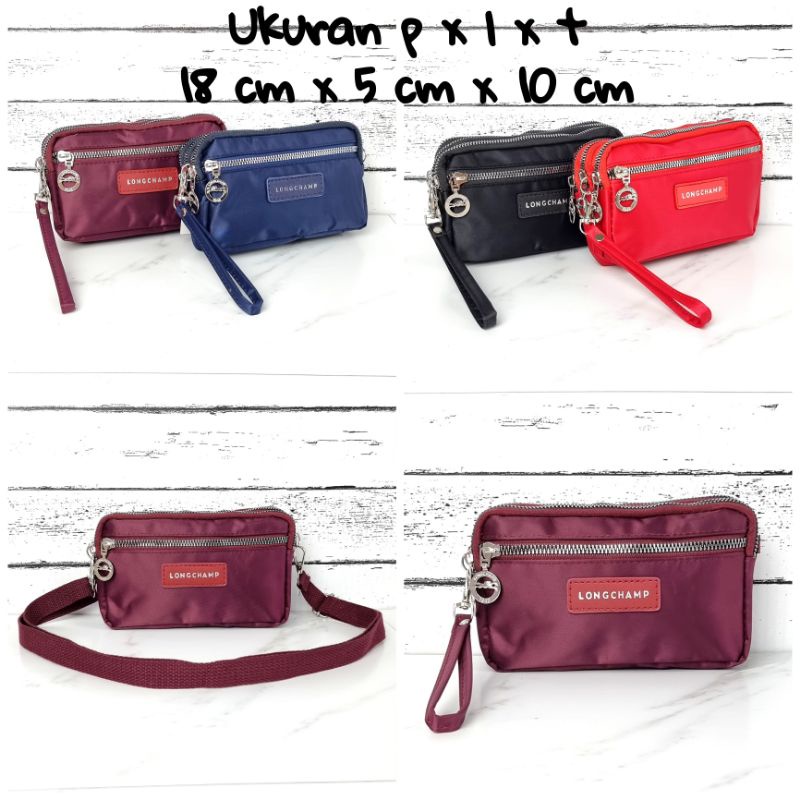 Dompet Tas Selempang Wanita 4 Ruang / Res  / 2 Fungsi / Tali Pendek + Tali Selempang #1227 NY