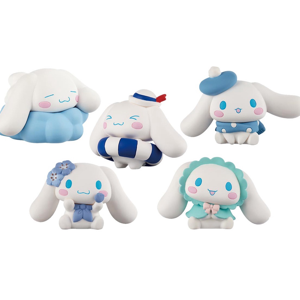 Aanime Mainan Action Figure Anjing Cinnamoroll Berenang Telinga Besar Untuk Dekorasi Mobil / Anak Perempuan