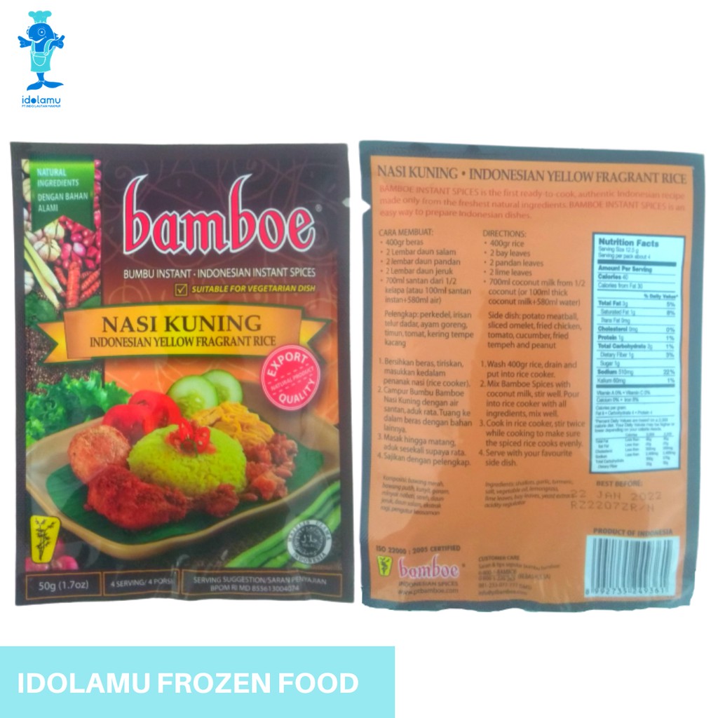 

BAMBOE Nasi Kuning 50 Gram