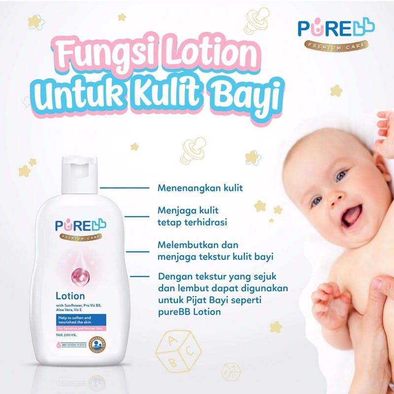 PURE Baby Lotion 80ml / lotion bayi