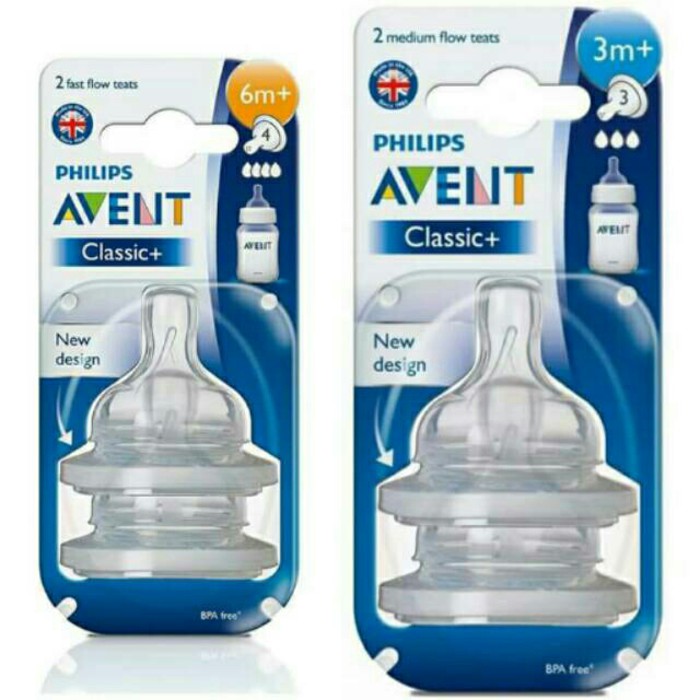 Nipple Avent Teat Classic Plus