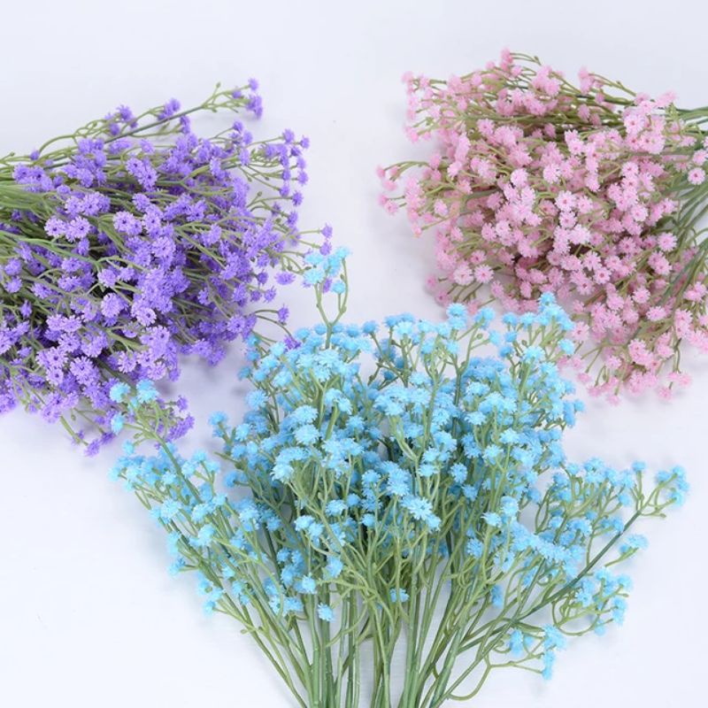 ARTIFICIAL FLOWER - BABY BREATH COLORS - BUNGA PLASTIK DEKORASI RUMAH HIASAN BUKET BUNGA