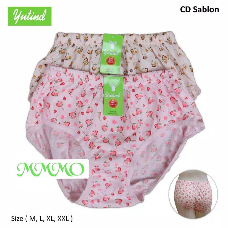 Celana dalam wanita  yutind sablon