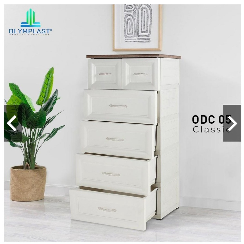 LEMARI LACI PLASTIK OLYMPLAST CLASSIC SUSUN 5 ODC 05 C-B