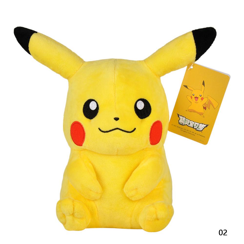 Timekey Mainan Boneka Plush Pokemon Pikachu Snorlax 20-25cm Untuk Dekorasi Kamar Tidur Anak T2X2