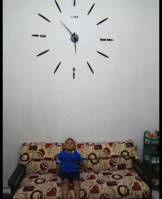 Jam Dinding Tempel Besar Raksasa 3d Giant Wall Diameter 80-130cm 661