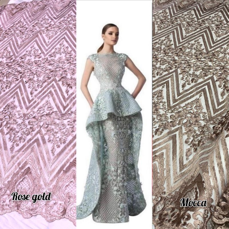 Tile elisaab , kain tile bahan kain tile, ELIE SAAB